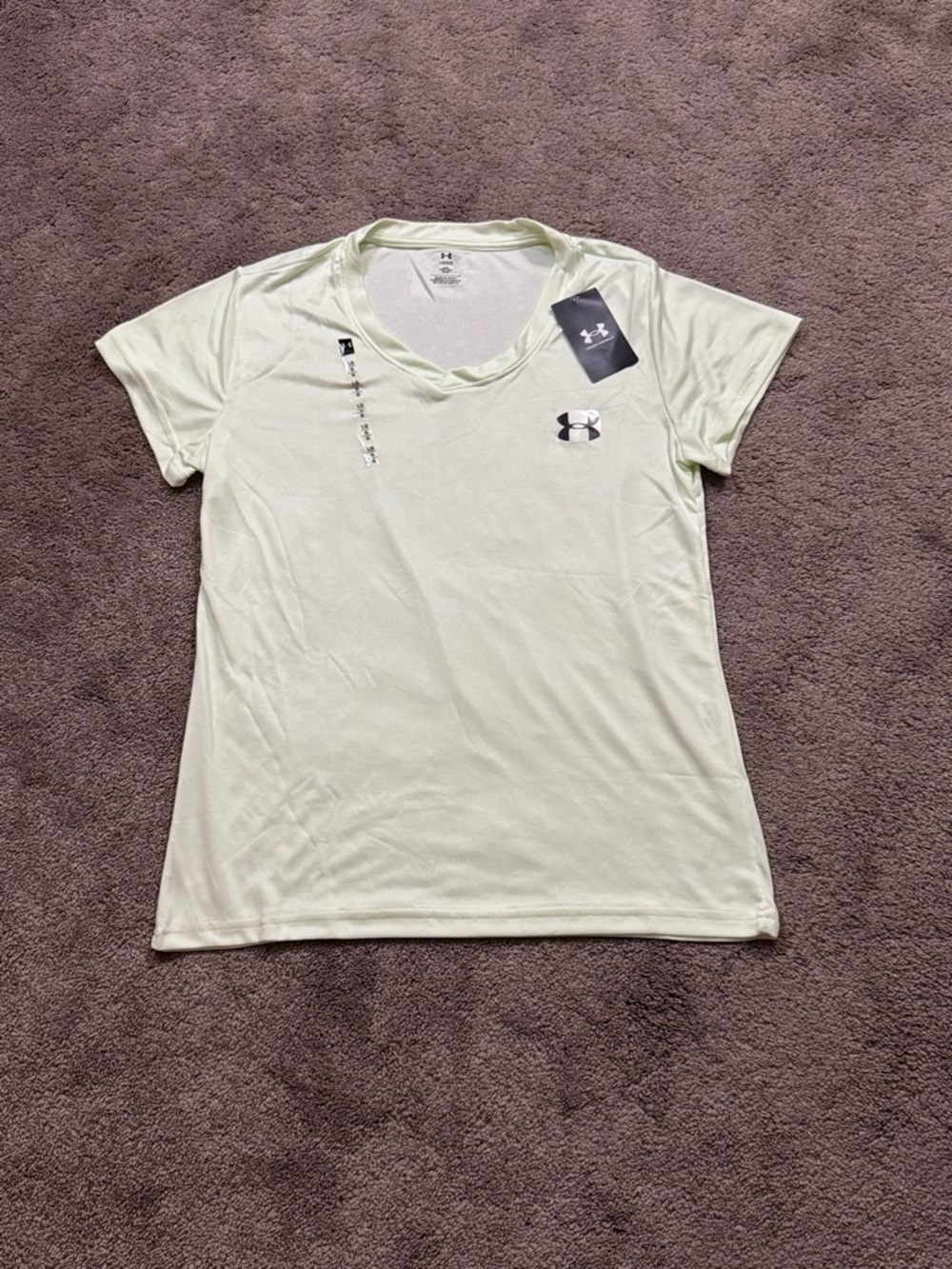 Under Armour Pale Neon Yellow Loose Fit  Short Sleeve Tee SIZE S NWT